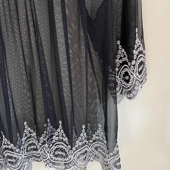 Alfani black sheer top 3X - Picture 2 of 7